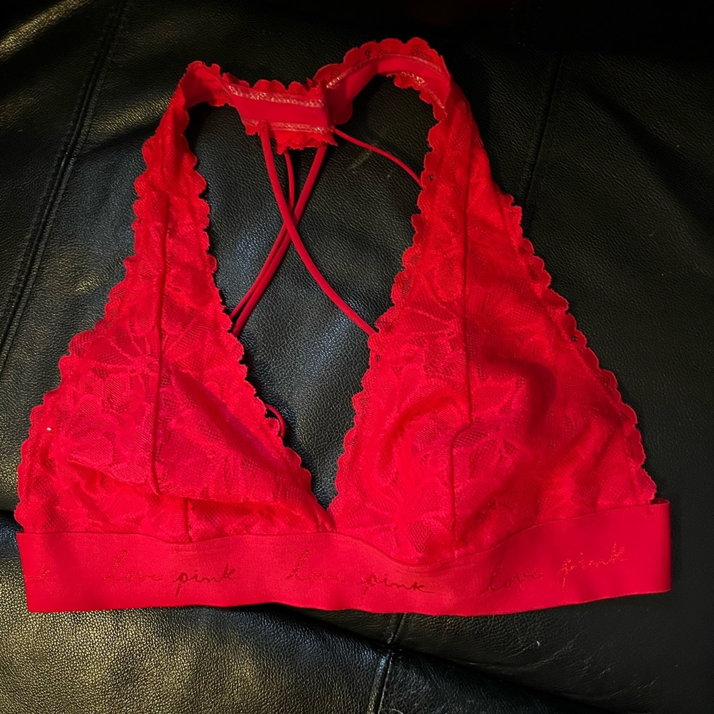Red bralette